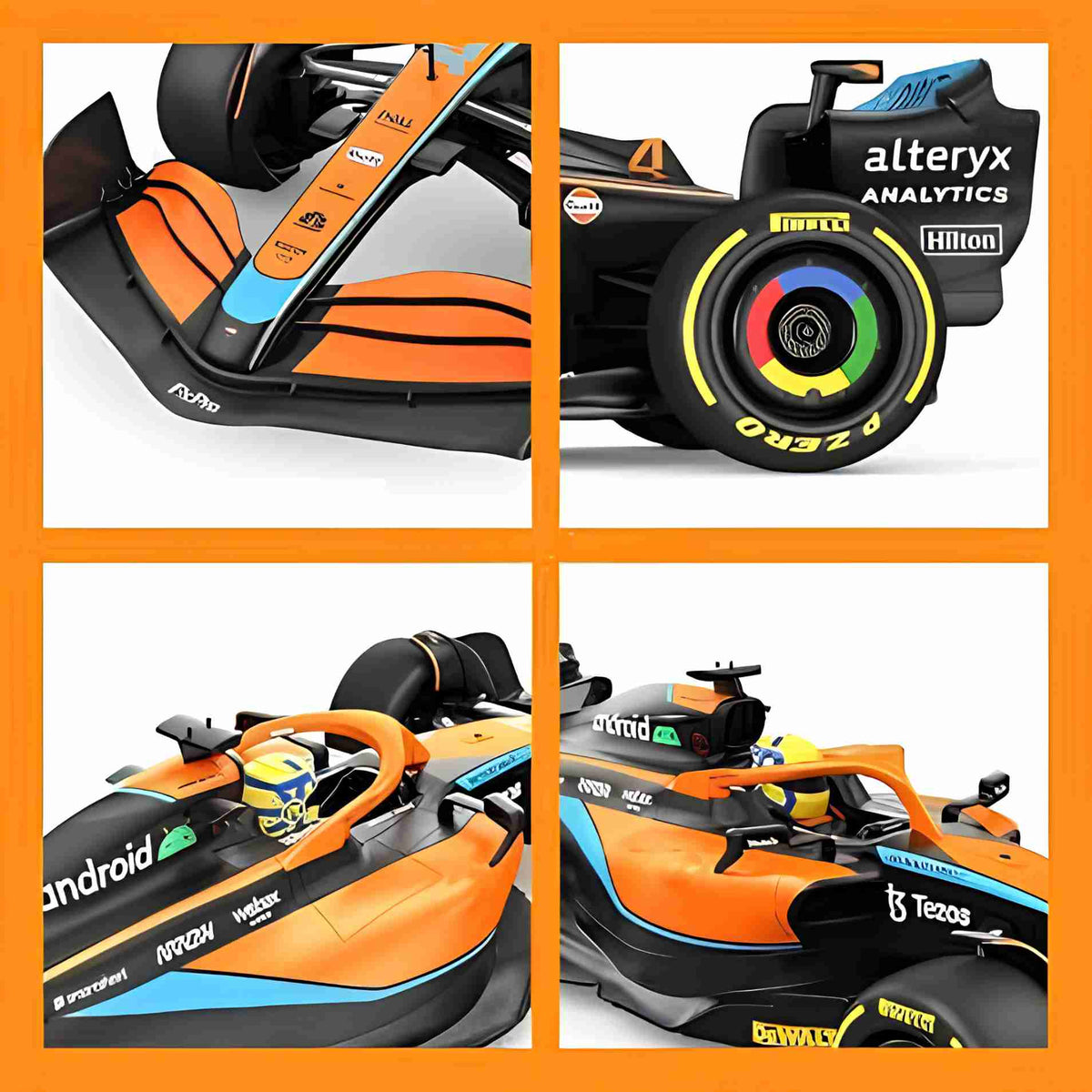 Rastar McLaren F1 MCL36 Licensed 1:18 RC Racing Car- 31CM