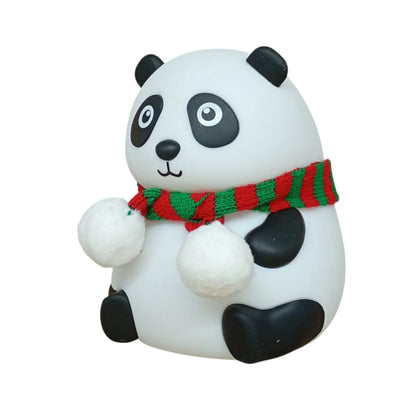 Rechargeable panda lamp with multi-color LED modes