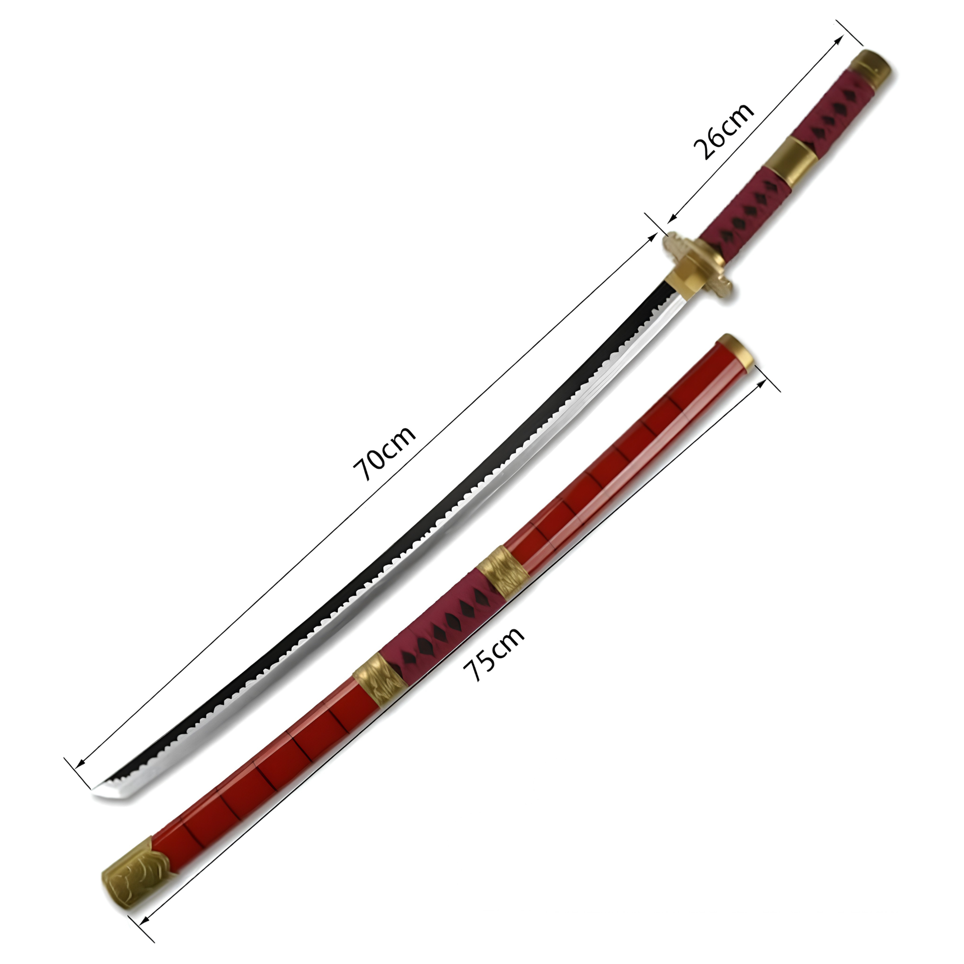 Sandai Kitetsu katana replica sword inspired by One Piece