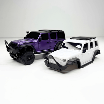 Side profile view of the purple 1:43 scale crawler ready for retail bulk orders across India