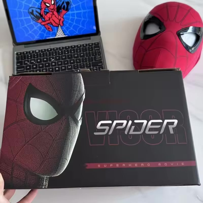 Spider-Man Costume Electronic Cosplay Mask (Manual)