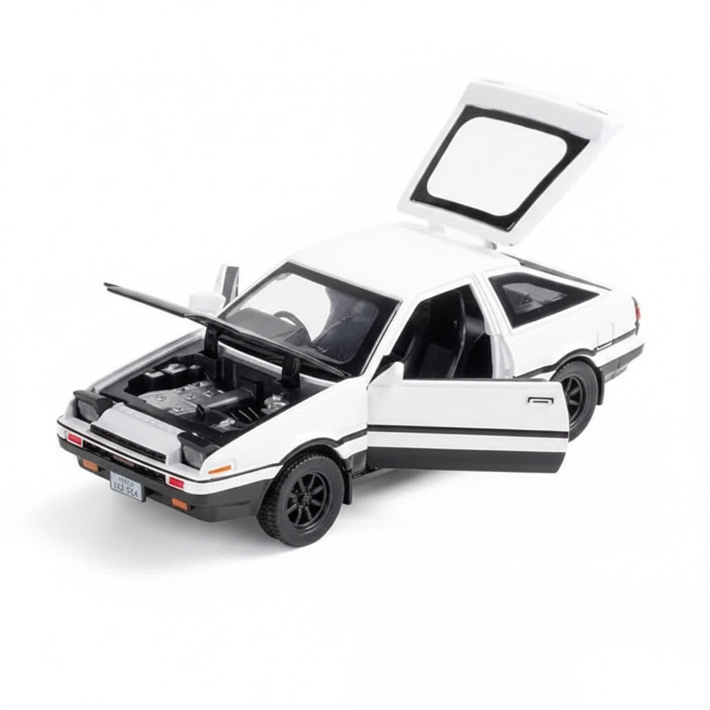Toyota Sprinter Trueno AE86 1:24 scale diecast car with openable parts