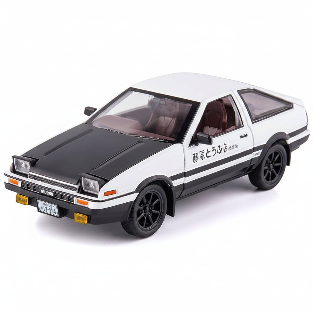 Toyota Sprinter Trueno AE86 model with openable hood and doors