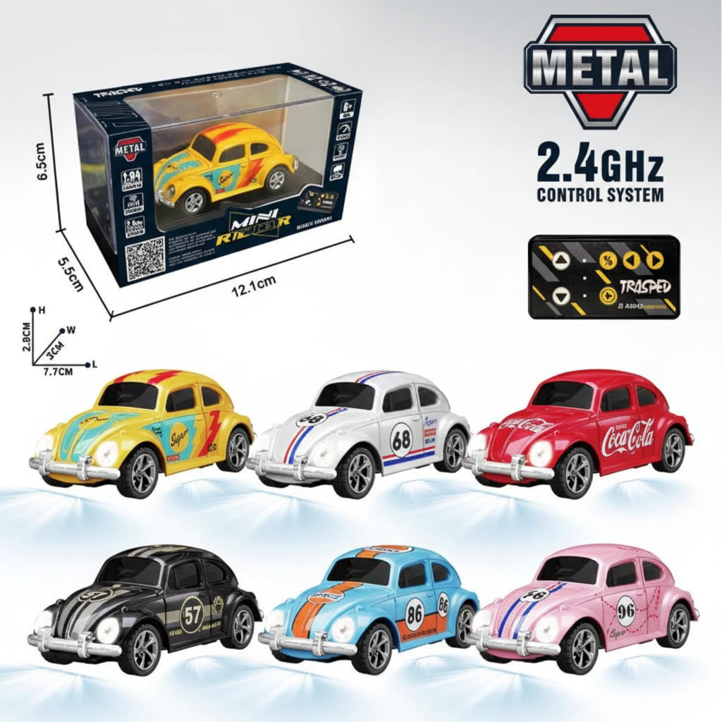 Trasped 1:64 Volkswagen Beetle Mini RC Car
