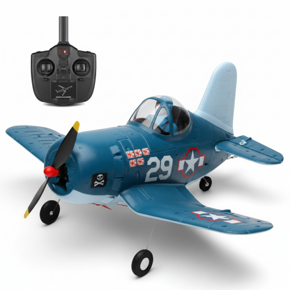 WLtoys XK A500 F4U Corsair 2.4GHz 6CH RC Airplane with 3D/6G Flight Mode & Gyroscope – 1 Battery