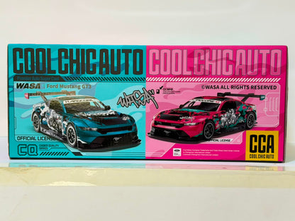CCA 1:24 Ford Mustang GT3 Alloy Diecast Car Model with Openable Doors, Hood, Sound & Light Functions