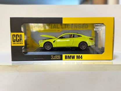 CCA BMW M4 G82 Coupe 1:24 Alloy Sports Diecast Car Model – Neon Green