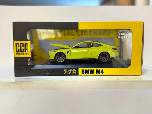 CCA BMW M4 G82 Coupe 1:24 Alloy Sports Diecast Car Model – Neon Green