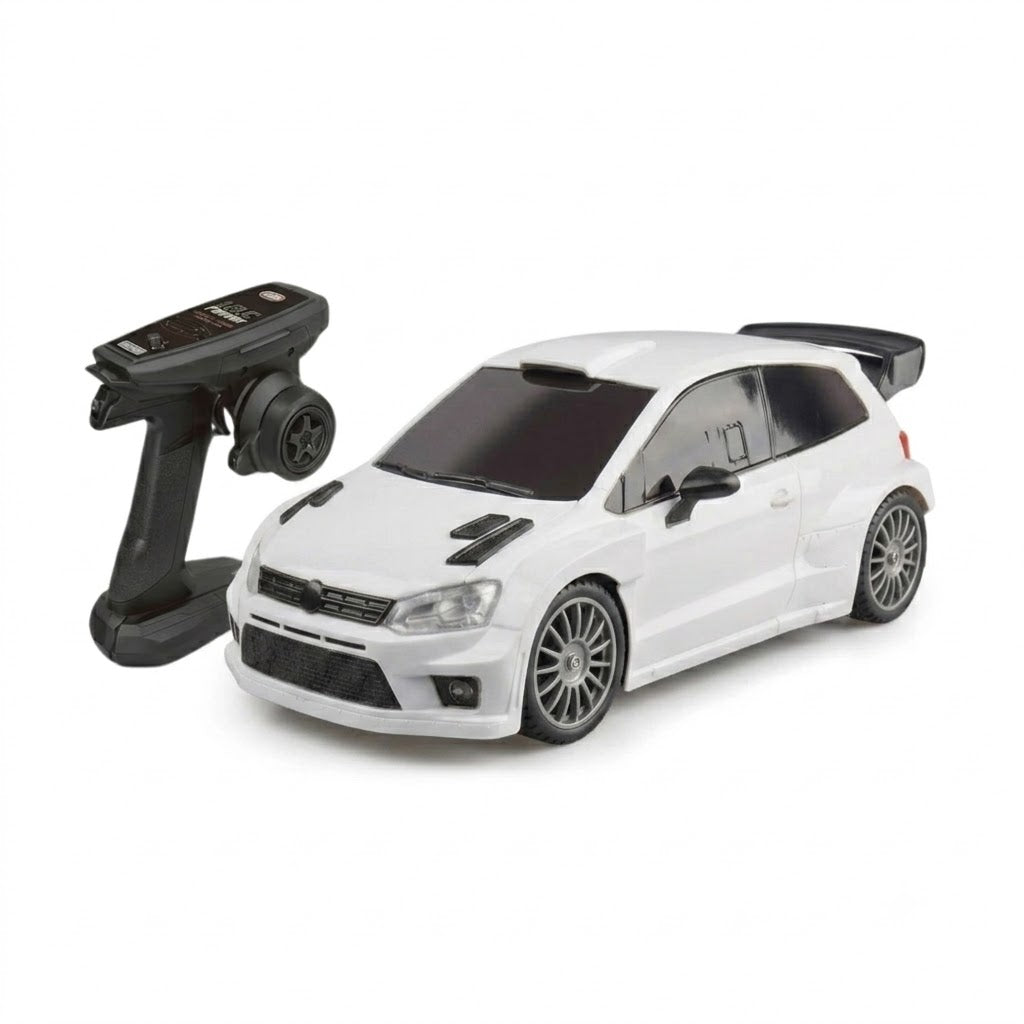 White LDRC 2801 RTR drift racing car with realistic styling