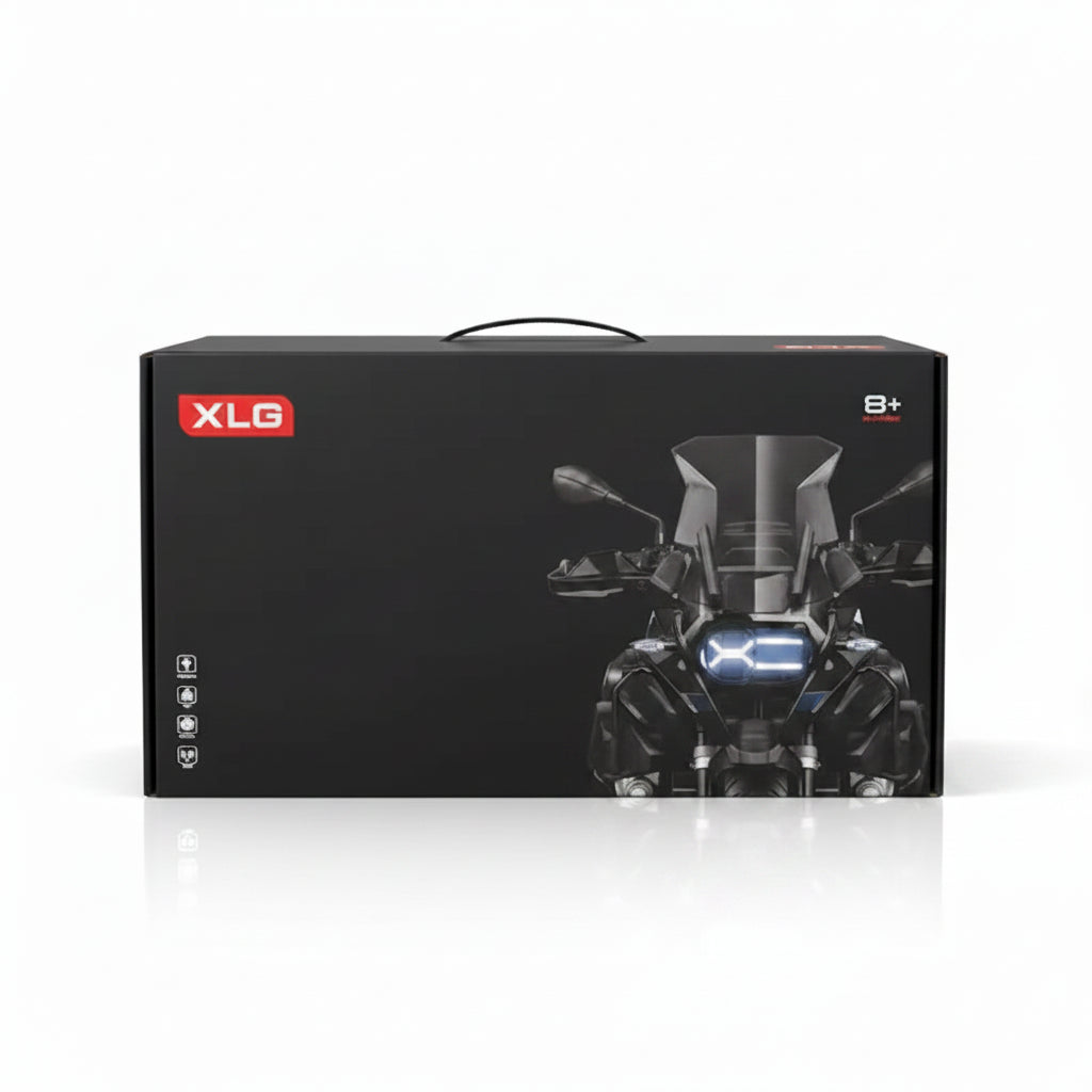 XLG BMW R 1250 GS Triple Black 1:7 Scale Diecast Motorcycle Model 34cm | Lights | Sound Effects | Rear Light