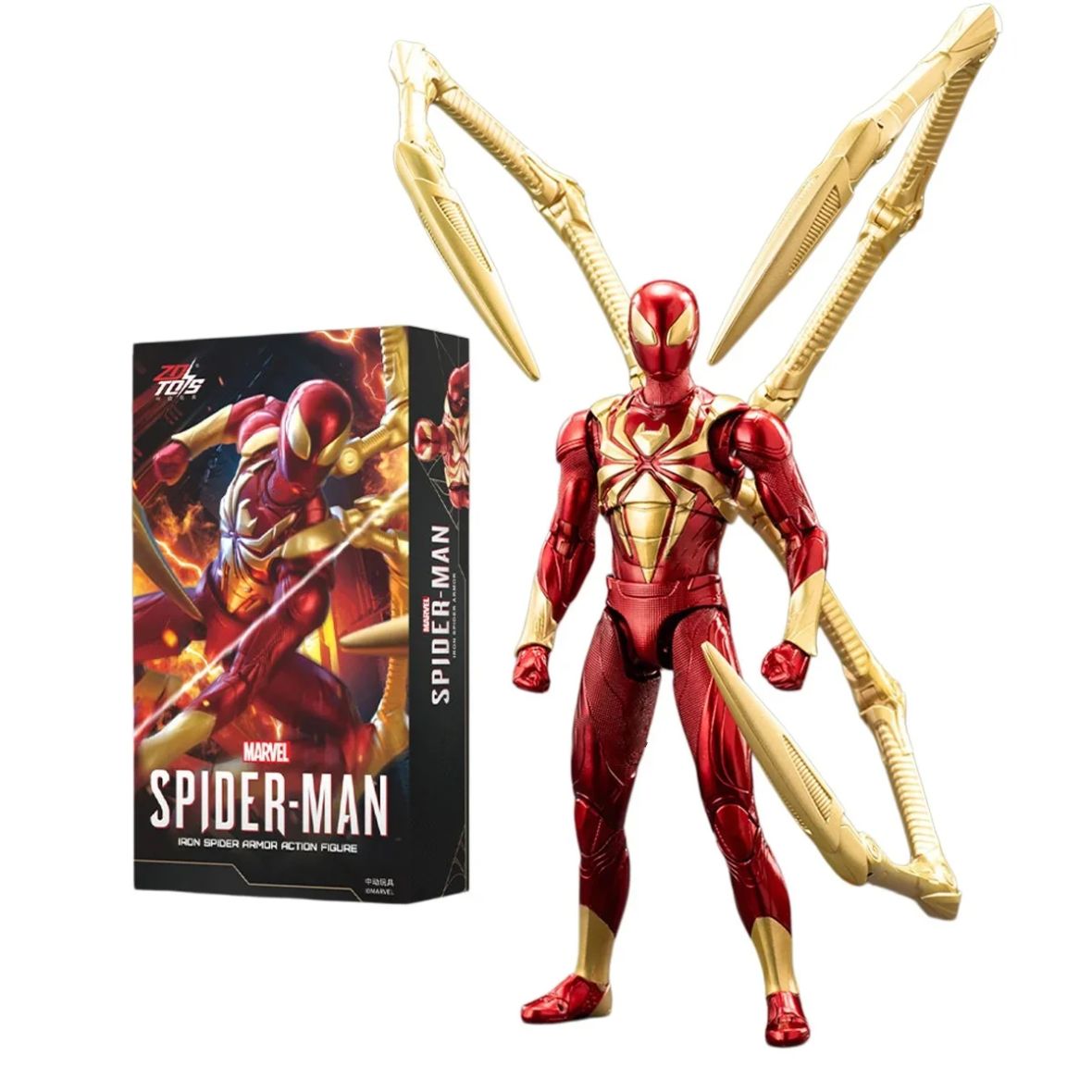 ZD Toys | Iron Spider Armor (1950-05) | Red & Gold | 1:10 Scale