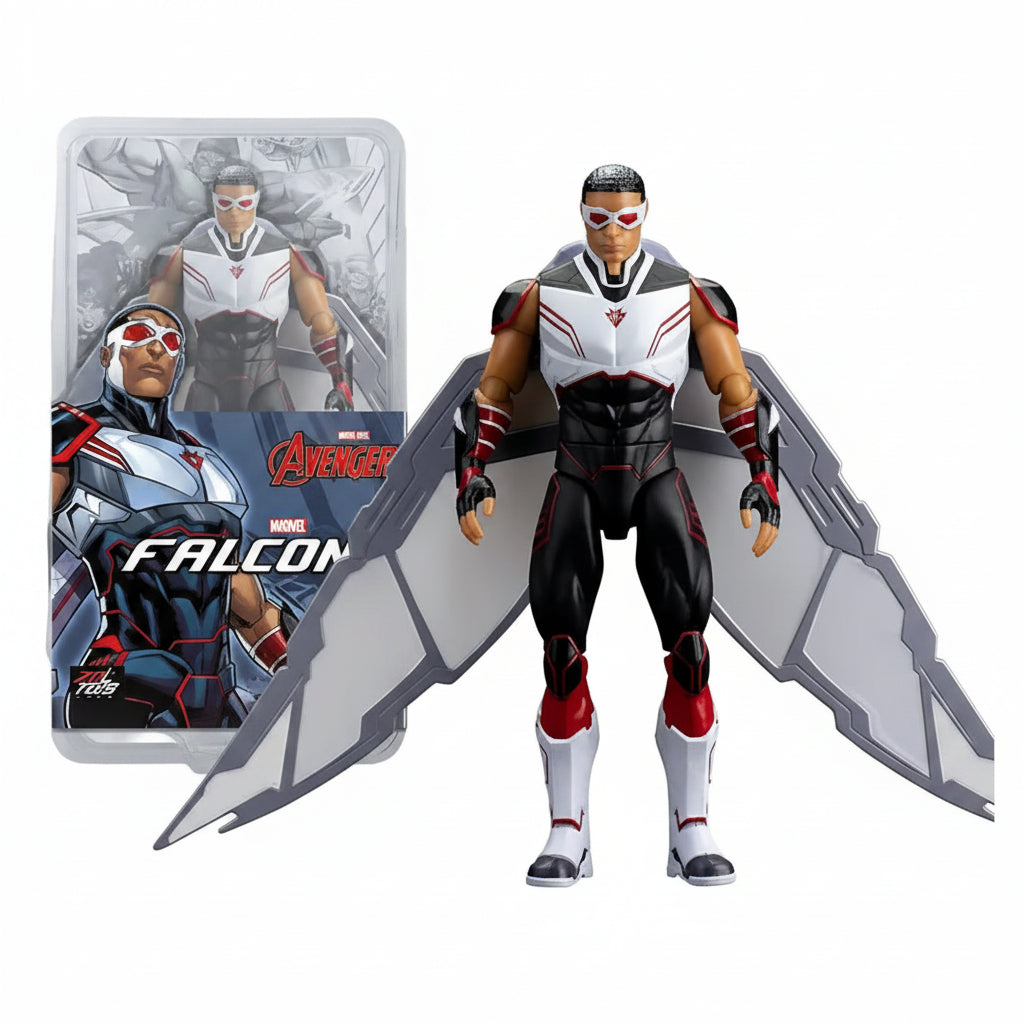 ZD Toys Marvel Avengers Falcon 7 Inch Action Figure PVC Box Pack