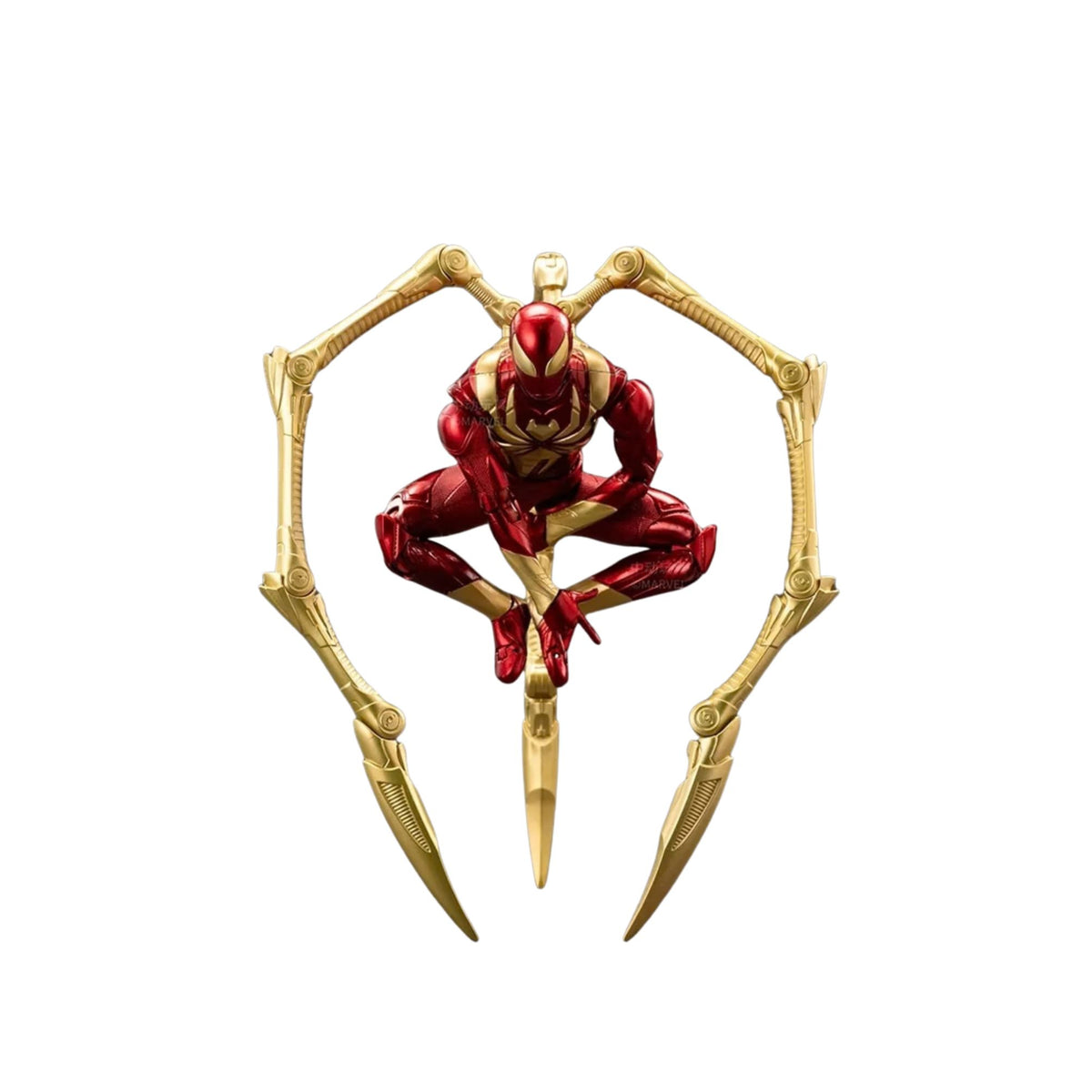 ZD Toys Marvel Spider-Man Iron Spider figure with interchangeable hands and stand