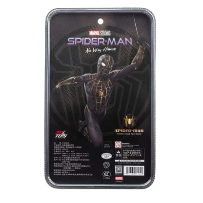 ZD Toys Marvel Spider-Man black mask with gold web detailing
