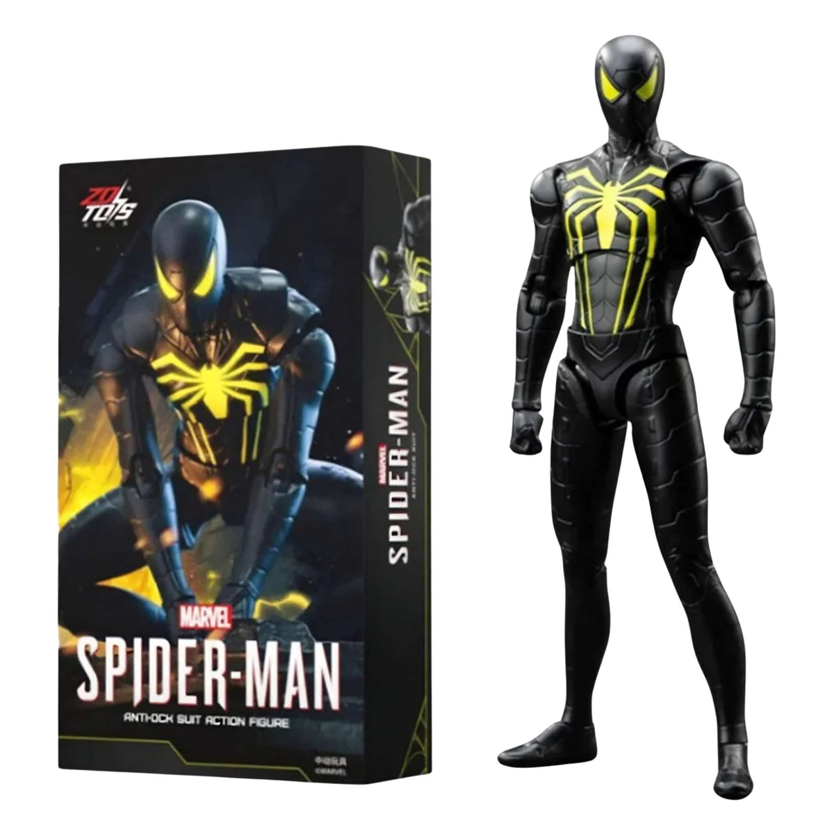 ZD Toys | Spider-Man Anti-Ock (1950-06) | Black & Yellow | 1:10 Scale