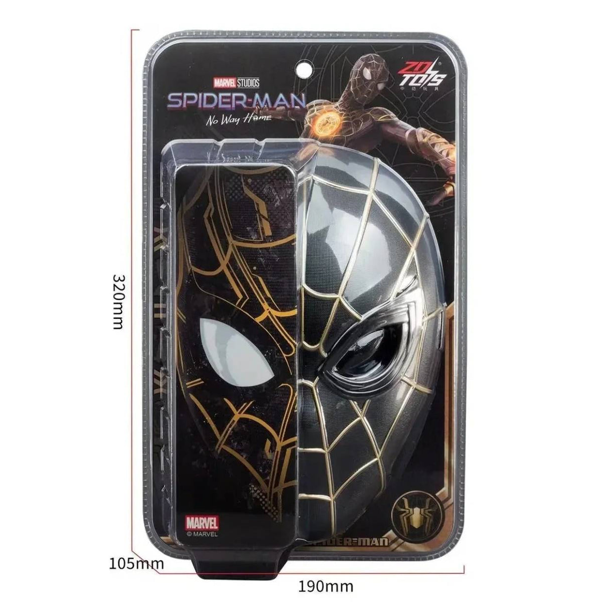 ZD Toys | Spider-Man Inside-Out Mask (192611) | 32 cm | 1:1 Scale
