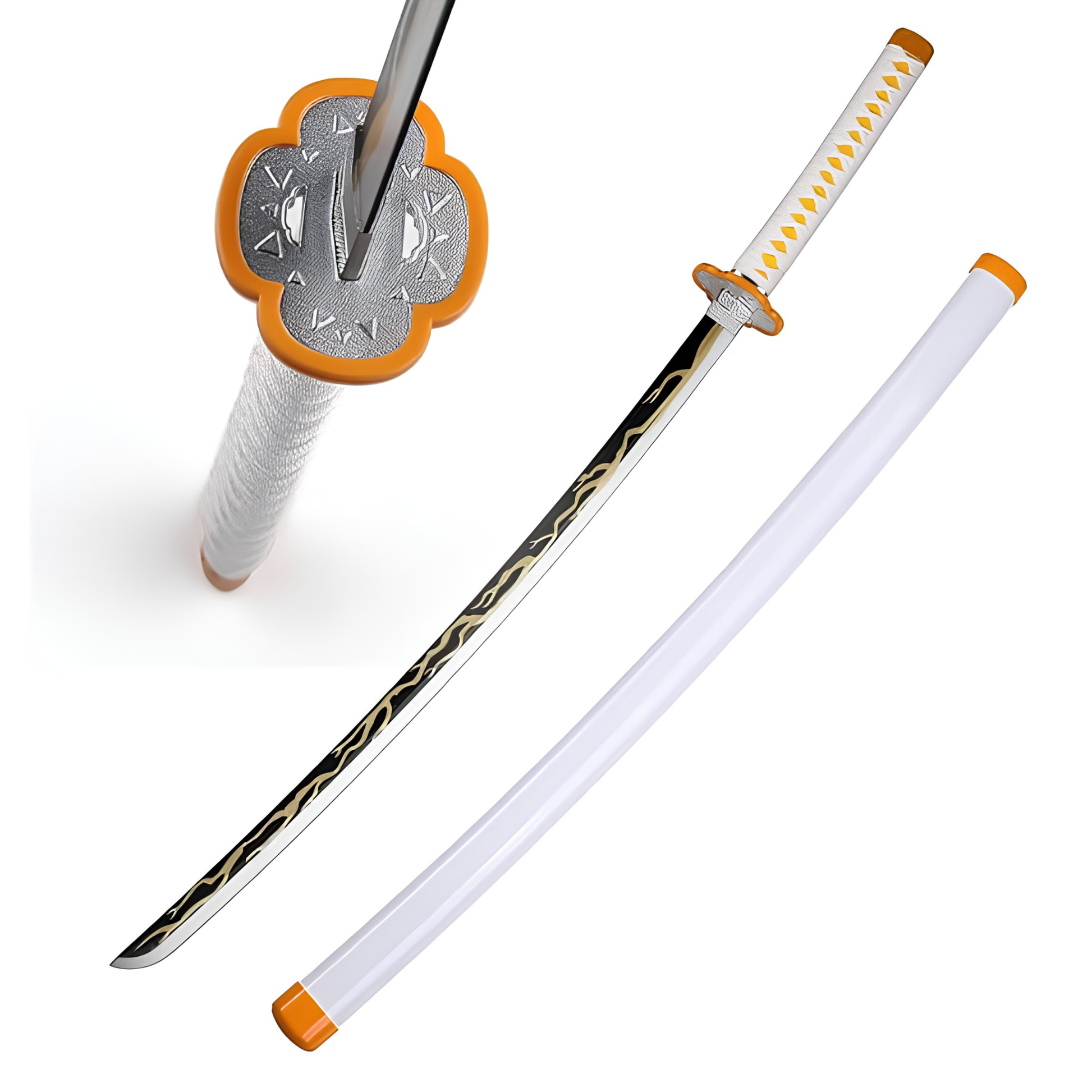 Zenitsu Agatsuma Nichirin katana replica sword inspired by Demon Slayer