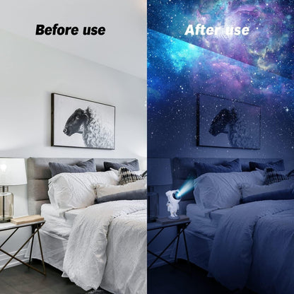 astronaut galaxy projector lamp with remote control and timer