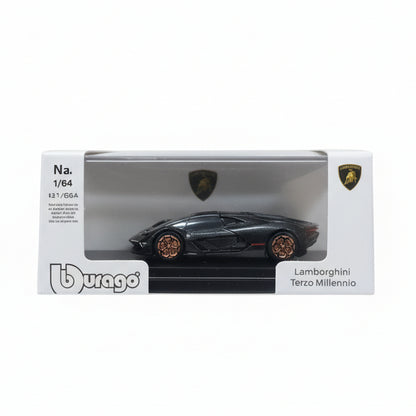 Burago 1:64 Lamborghini Terzo Millennio Grey Diecast Car
