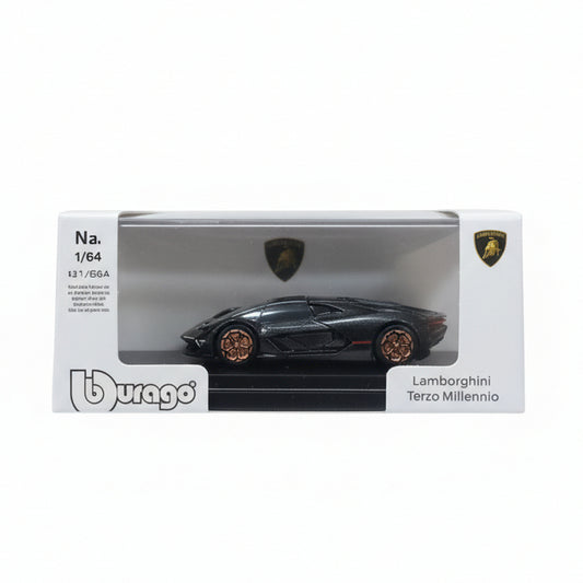 Burago 1:64 Lamborghini Terzo Millennio Grey Diecast Car