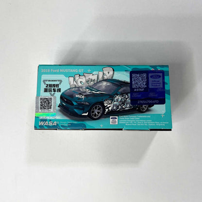 Overhead view of the 1:64 scale CCA Ford Mustang GT WASA Blue Edition diecast vehicle for bulk orders in India
