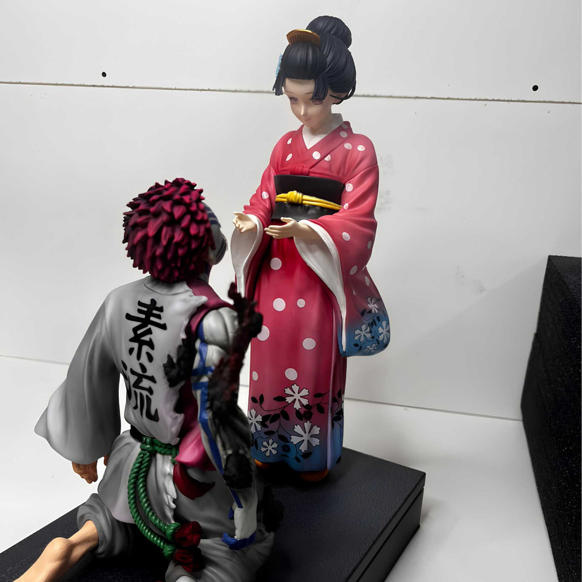 Factory packaging box of the Demon Slayer Akaza and Koyuki 26cm statue supplied for pan India wholesale dispatch