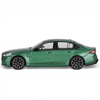 MINI GT #1086 1:64 BMW M5 Isle of Man Green Diecast Car