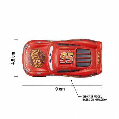 Disney Pixar Cars Lightning McQueen 1:55 Scale Diecast Pull Back & Friction Car Set of 12 | Alloy Series