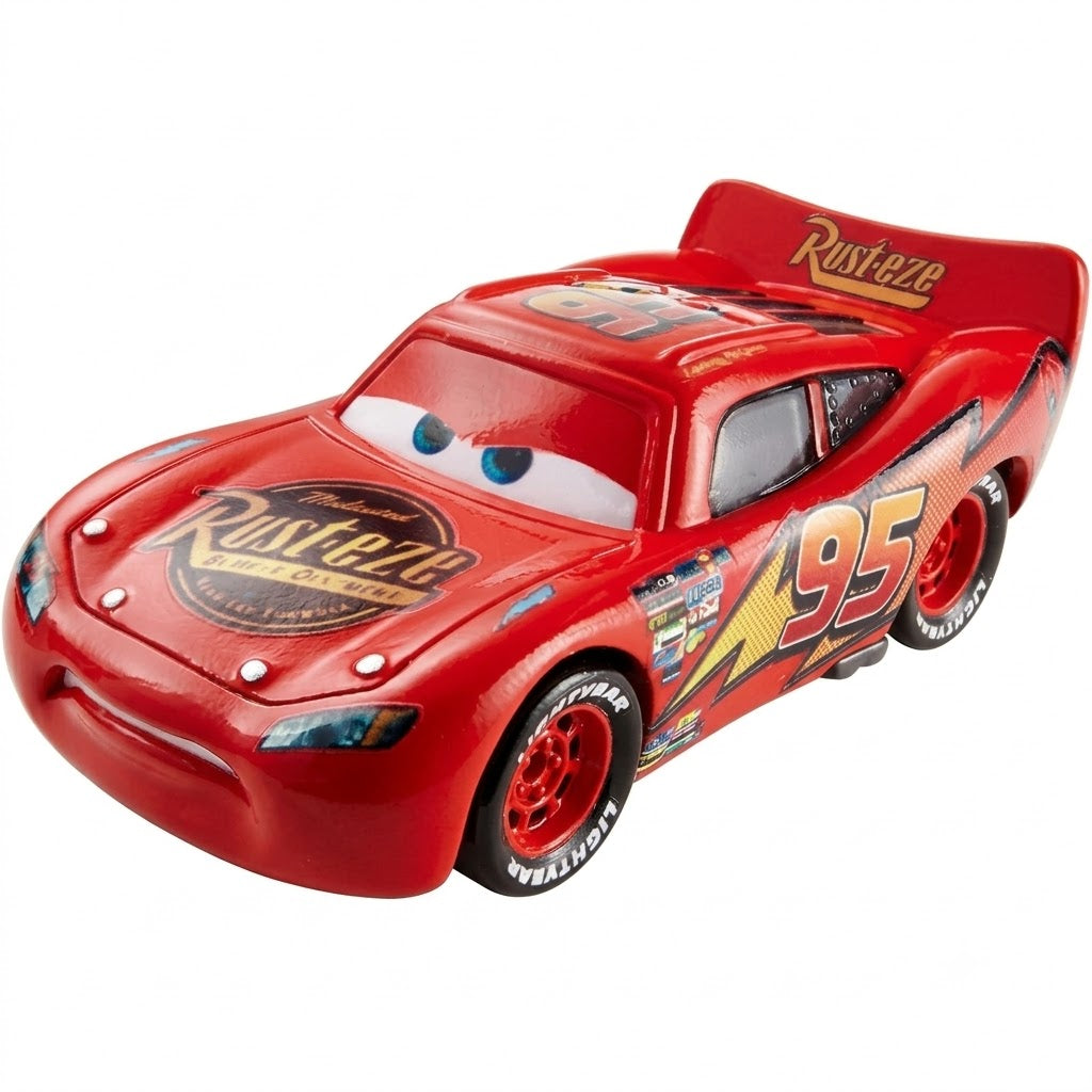 Disney Pixar Cars Lightning McQueen 1:55 Scale Diecast Pull Back & Friction Car Set of 12 | Alloy Series