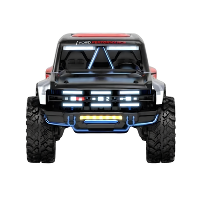 Close up of licensed Ford Bronco front grille and scale LED lights for wholesale Mumbai and direct retail price