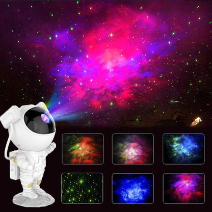 Astronaut Galaxy Projector Night Light – 360° Rotating