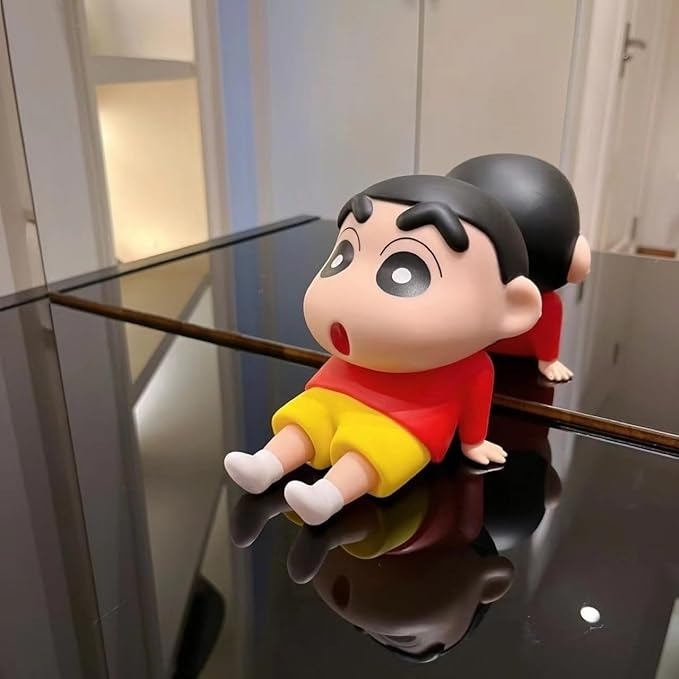 Cute Shinchan Red & Blue Mobile Stand - Table Decor