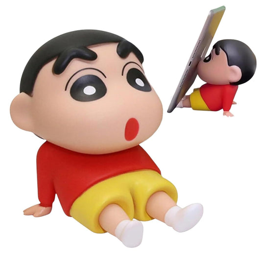 Cute Shinchan Red & Blue Mobile Stand - Table Decor