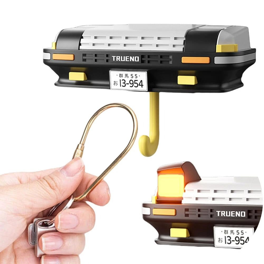 DeLorean Retro Car with Head Light - Keyholder