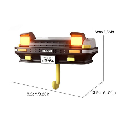 DeLorean Retro Car with Head Light - Keyholder