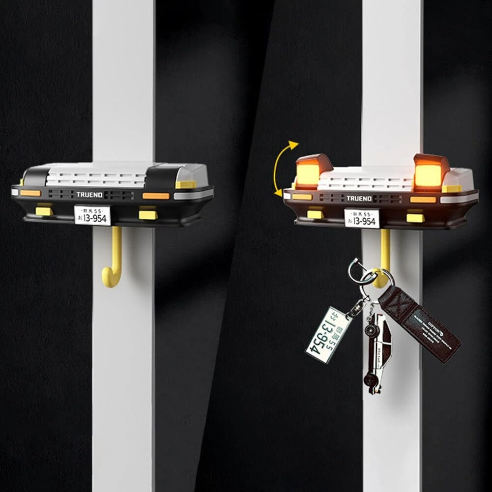 DeLorean Retro Car with Head Light - Keyholder