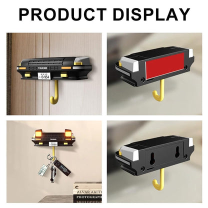 DeLorean Retro Car with Head Light - Keyholder