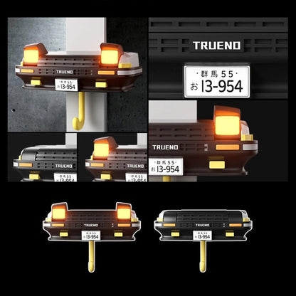 DeLorean Retro Car with Head Light - Keyholder