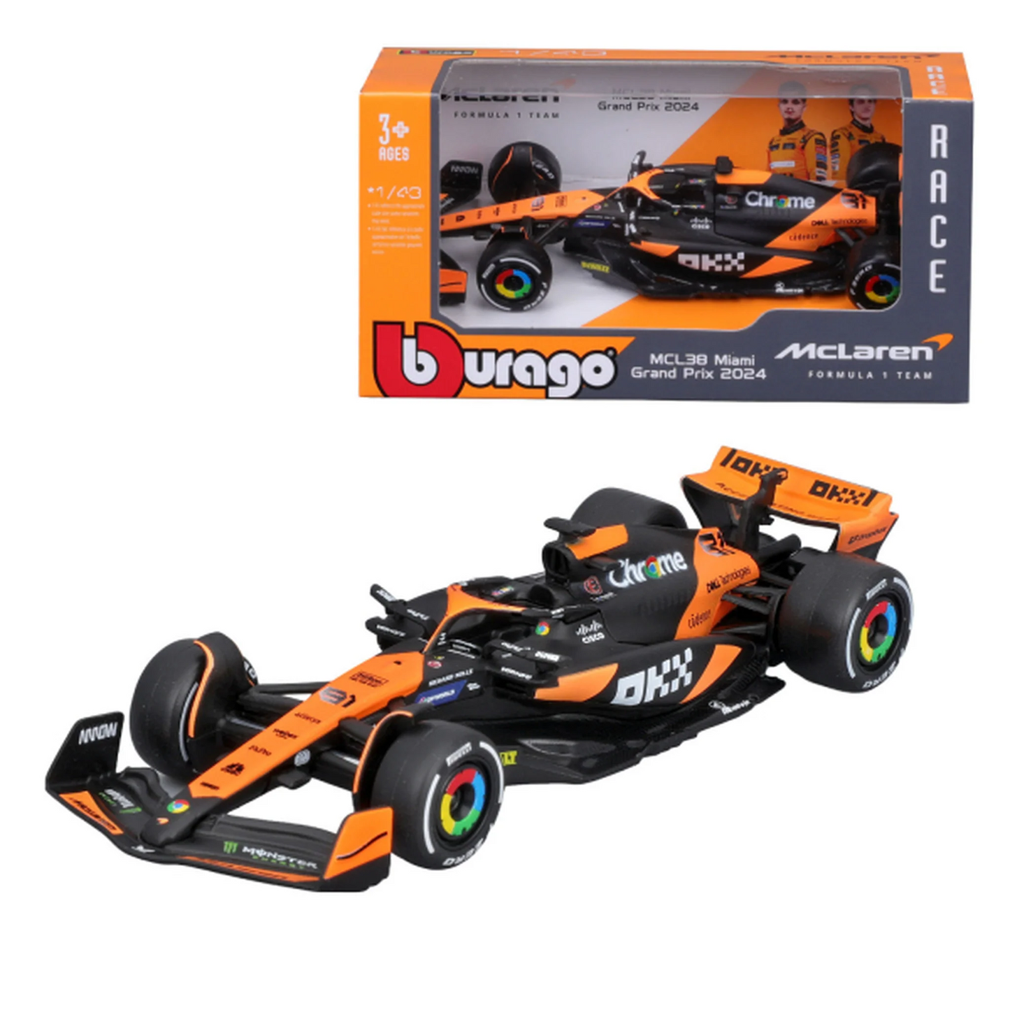 Burago 1:43 Mclaren Orange 36 F1 #501