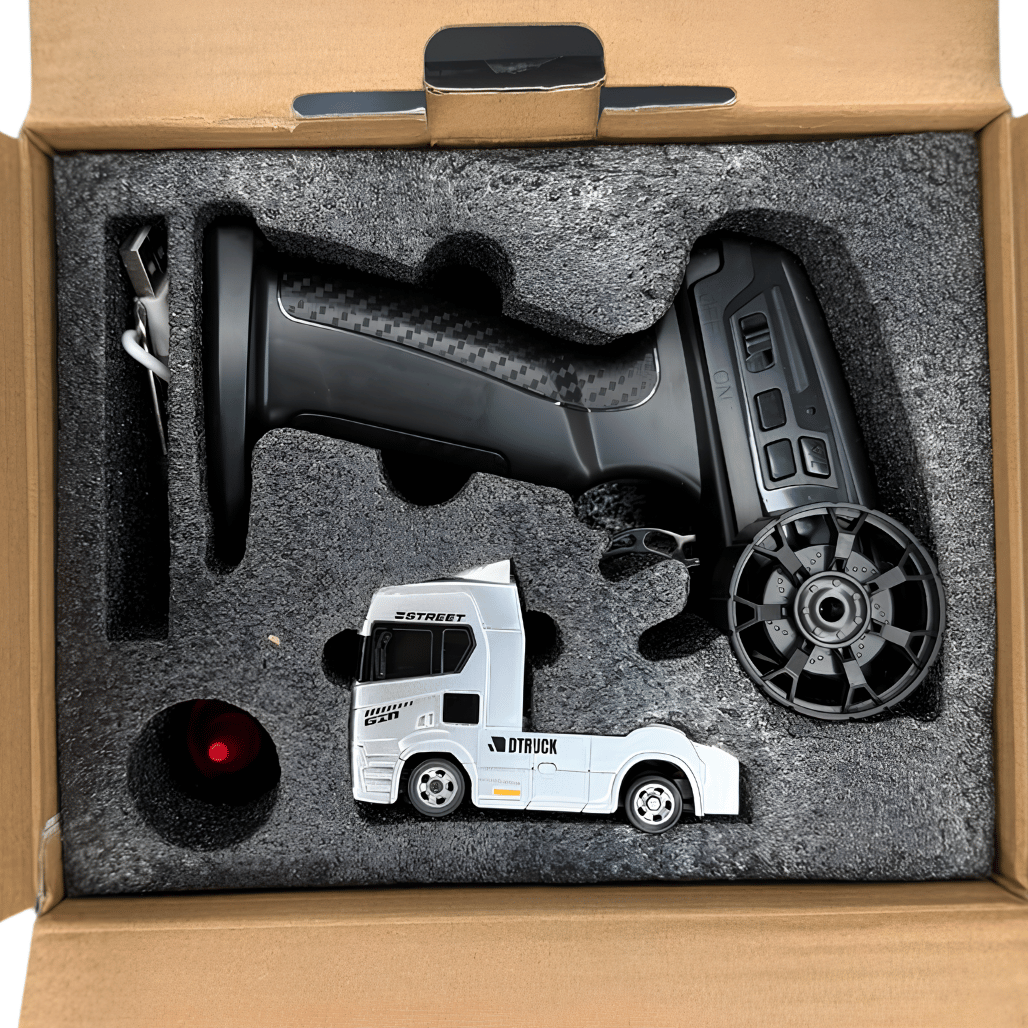 ld-3605-silver-mini-rc-truck-side-profile wholesale
