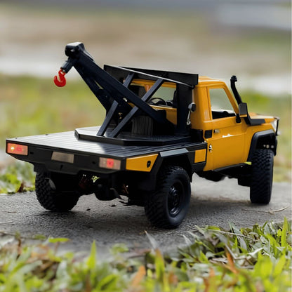 Recovery crane and functional hook mechanism on the yellow MN Model MN82T truck for commercial distributor pricing