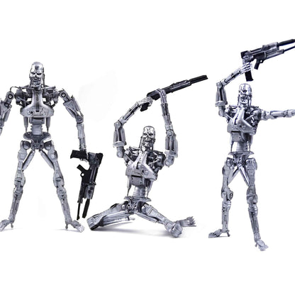 Rear mechanical view of the 18cm NECA T-800 Endoskeleton collectible figure for distributor pricing
