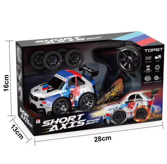 BMW Short Axis Spark Drift High-Speed Remote Control Car Video