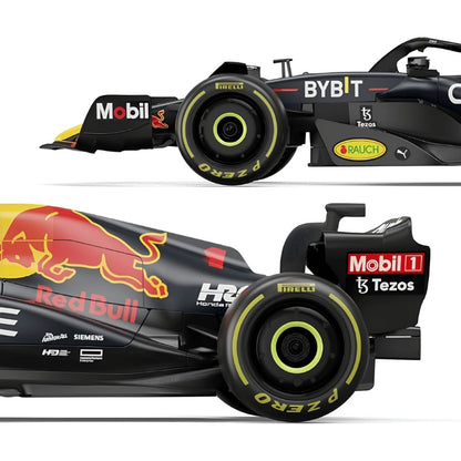 Overhead view of the navy blue matte Rastar 94700 Formula 1 body shell available for bulk orders across India