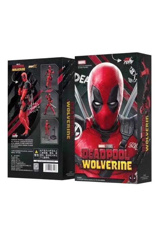 ZD Toys Marvel Studios Deadpool & Wolverine : 1:10 Scale Deadpool Action (Size-7 Inch)