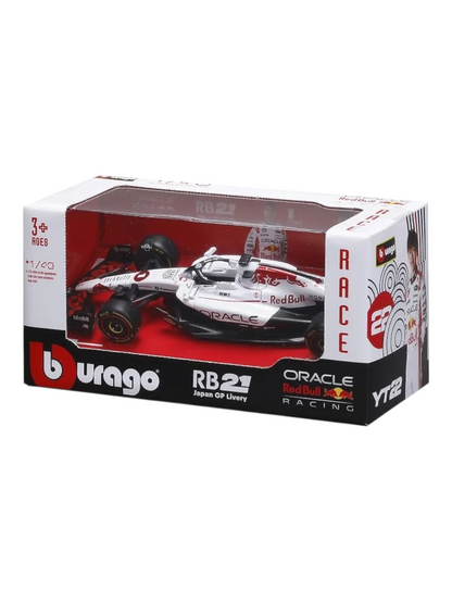 Burago Oracle Red Bull RB21 Japan GP Livery F1 Diecast Set 1:43