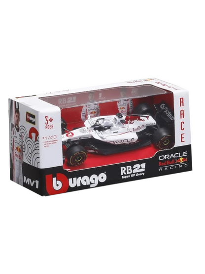 Burago Oracle Red Bull RB21 Japan GP Livery F1 Diecast Set 1:43