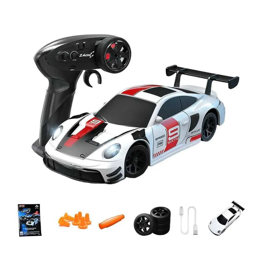 HB Toys Racing Rally 1:43 Porsche 911 GT Drift RC Car