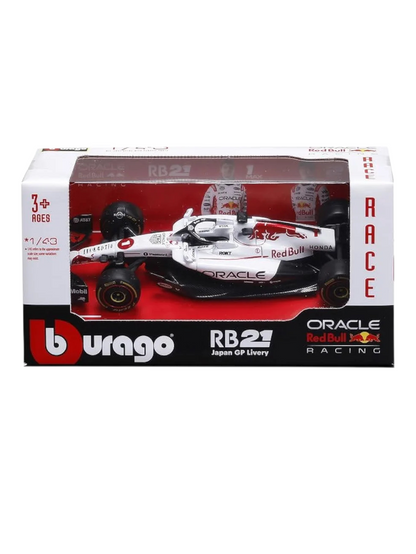Burago Oracle Red Bull RB21 Japan GP Livery F1 Diecast Set 1:43