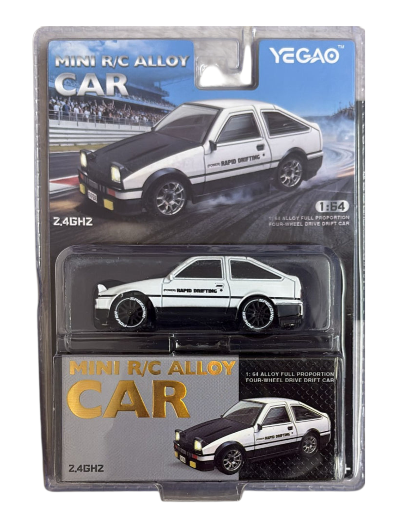 YEGAO 1:64 Scale Mini 4WD RC Drift Car | Toyota AE86
